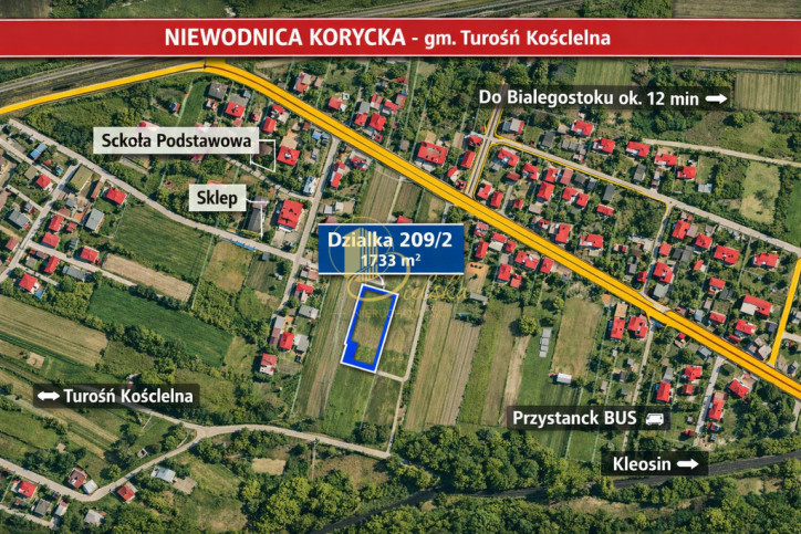 Działka Sprzedaż Niewodnica Korycka Dobra 1